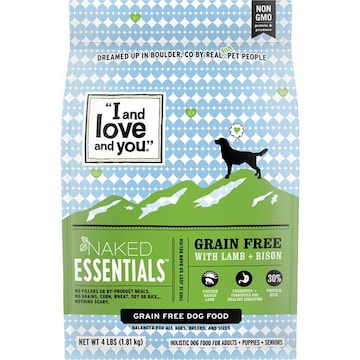 I And Love And You Naked Essentials Dog Food, Grain Free, With Lamb + Bison