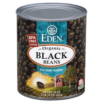 Eden Black Beans, No Salt Added, Organic