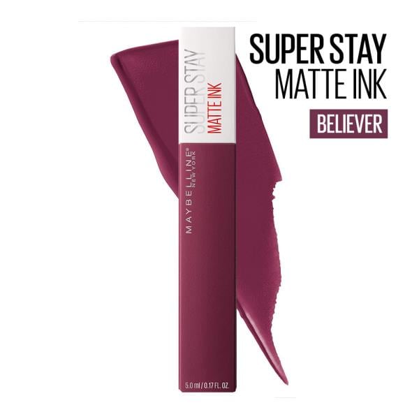 Maybelline Super Stay Matte Ink™ Liquid Lipstick, Lip Makeup Believer ...