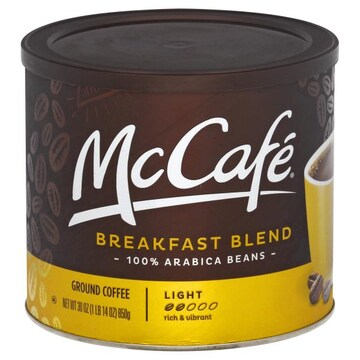 McCafe Coffee, Ground, Breakfast Blend, Light