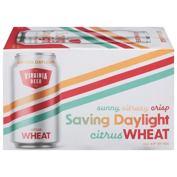 Virginia Beer Beer, Citrus Wheat, Saving Daylight