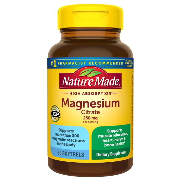 Nature Made Magnesium Citrate, 250 mg, Softgels | Publix Super Markets