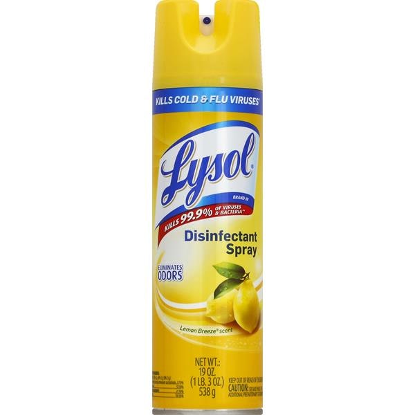 LYSOL® Disinfectant Spray, Lemon Breeze Scent | Publix Super Markets