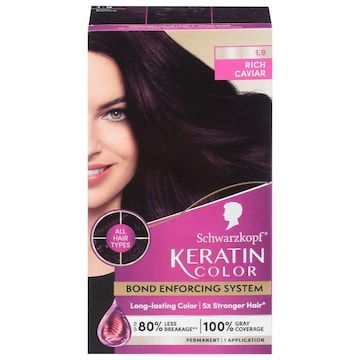 Keratin Color Rich Caviar 1.9 Permanent Hair Color