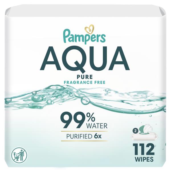 Pampers AquaPure Sensitive Baby Wipes 2X PopTop Publix Super Markets