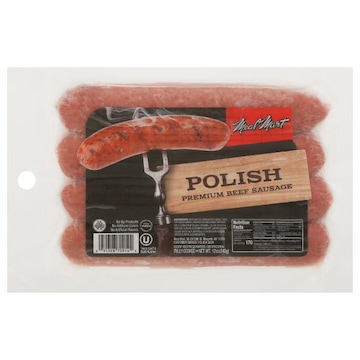 Meal Mart Beef Sausage, Premium, Polish