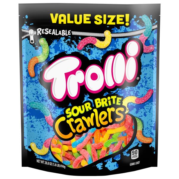 Trolli Gummi Candy, Sour Brite Crawlers, Value Size Publix Super Markets