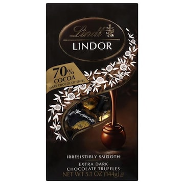 Lindt Lindor 70% Cocoa Extra Dark Chocolate Truffles