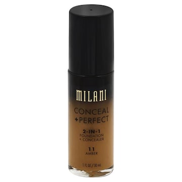 Milani Conceal + Perfect Foundation + Concealer, 2-in-1, Amber 11