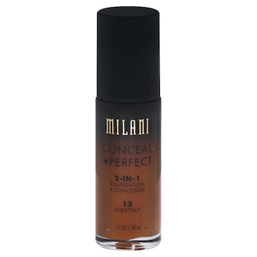 Milani Conceal + Perfect Foundation + Concealer, 2-in-1, Chestnut