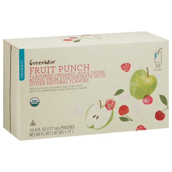 GreenWise Juice Drink Blend, Organic, Fruit Punch | Publix Super Markets