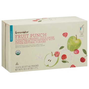 GreenWise Organic Juice Drink, Fruit Punch