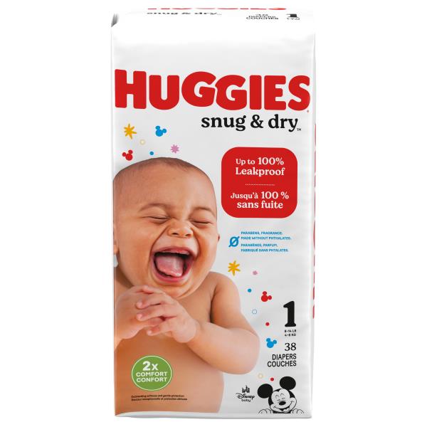 Huggies Snug & Dry - Pañales, talla 1, 38 u. - CVS Pharmacy