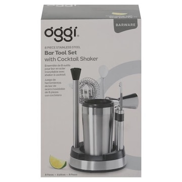 Oggi Bar Tool Set, Stainless Steel