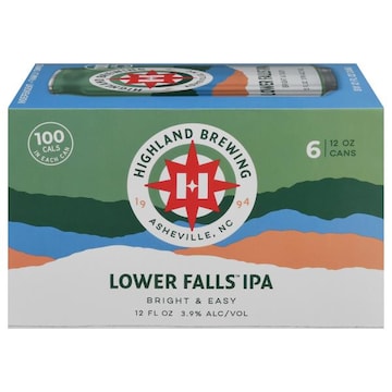 Highland Brewing Beer, IPA, Lower Falls