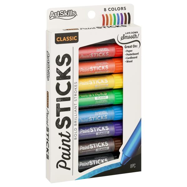 Artskills Paint Sticks, Classic, 8 Colors Publix Super Markets