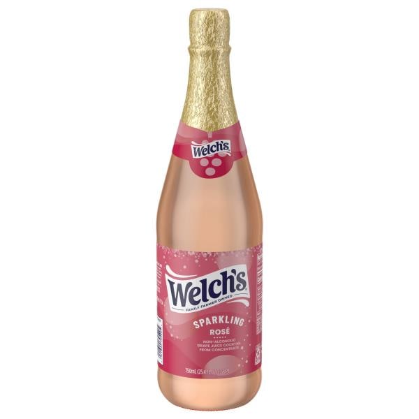 Welch's Juice Cocktail, Sparkling, Rose Grape, NonAlcoholic Publix