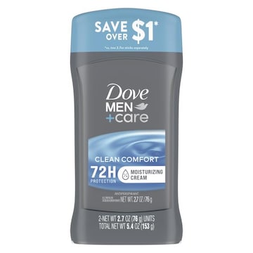 Dove Men+Care Antiperspirant, Clean Comfort, Twin Pack, Special Value