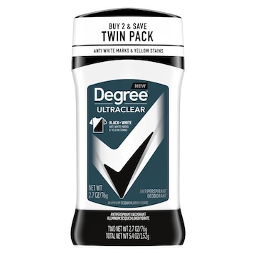 Degree Motionsense Antiperspirant, 48H, Ultra Clear, Black + White, Twin Pack