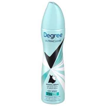 Degree UltraClear Antiperspirant Deodorant, Pure Rain, Black + White, Dry Spray