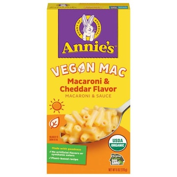 Annie's Vegan Mac Macaroni & Cheddar Flavor Macaroni & Sauce