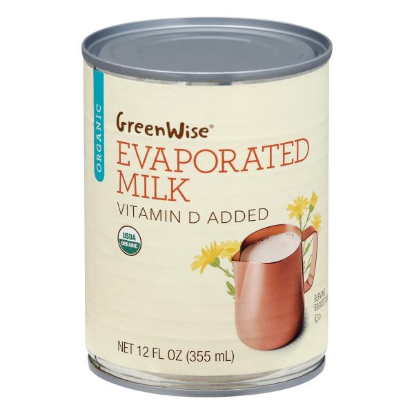 GreenWise Evaporated Milk, Organic Publix Super Markets
