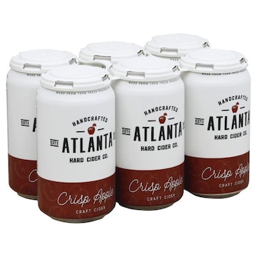 Atlanta Hard Cider Craft Cider, Crisp Apple, 6 Pack