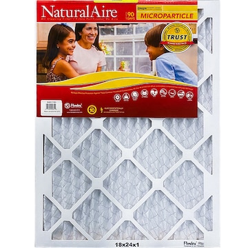 Natural Aire Air Cleaning Filter, Microparticle, 18 x 24 x 1