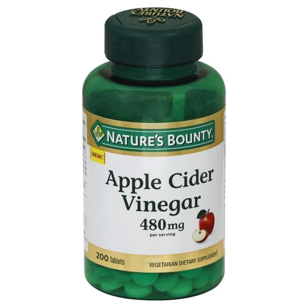 Nature's Bounty Apple Cider Vinegar, 480 mg, Tablets | Publix Super Markets