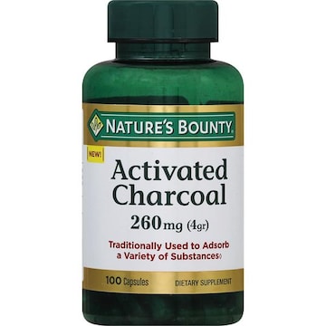 Nature's Bounty Activated Charcoal, 260 mg, Capsules