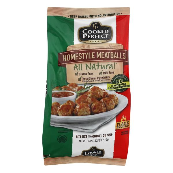 Cooked Perfect Meatballs, Homestyle, Bite Size Publix Super Markets