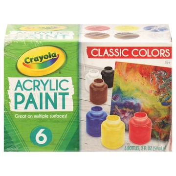 Crayola Paint, Acrylic, Classic Colors, 5+