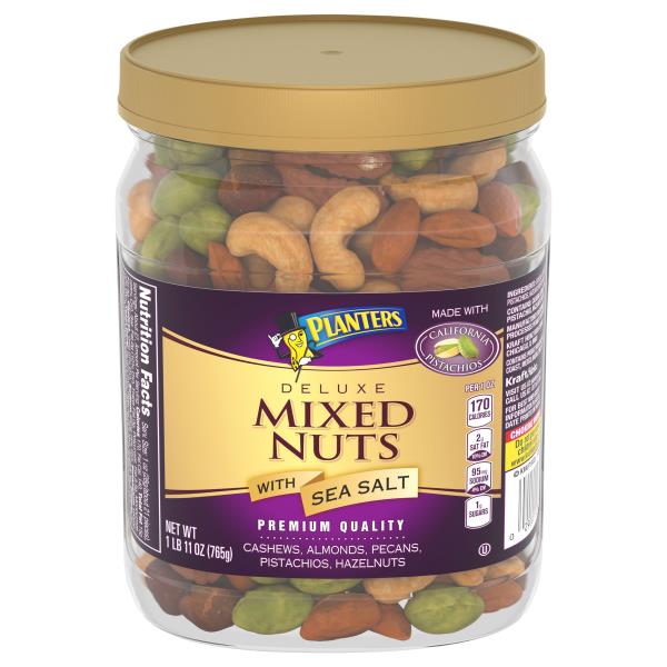 Planters Mixed Nuts, with Sea Salt, Deluxe Publix Super Markets