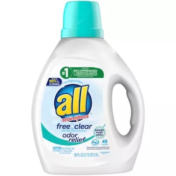All Detergent, Odor Relief, Free Clear