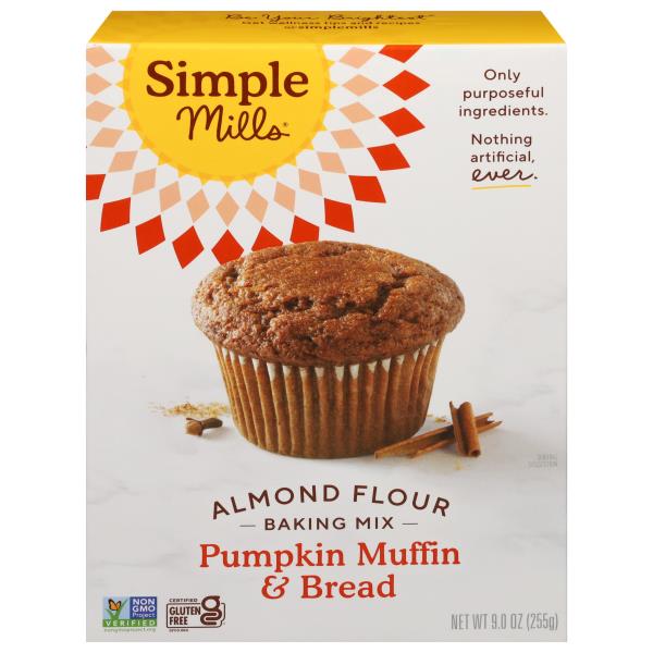 Simple Mills Baking Mix, Pumpkin Muffin & Bread, Almond Flour 