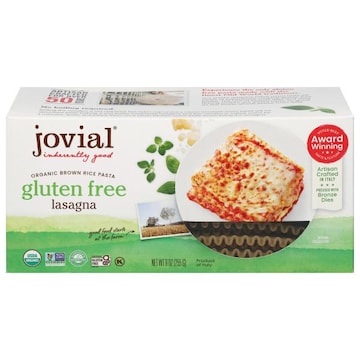 Jovial Gluten Free Organic Brown Rice Pasta Lasagna