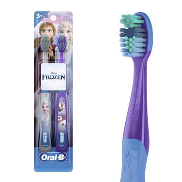 Oral-B Pro Health Stages Kid's Toothbrush featuring Disney's Frozen II, Soft Bristles, for Children and Toddlers 3+, 2 Count
