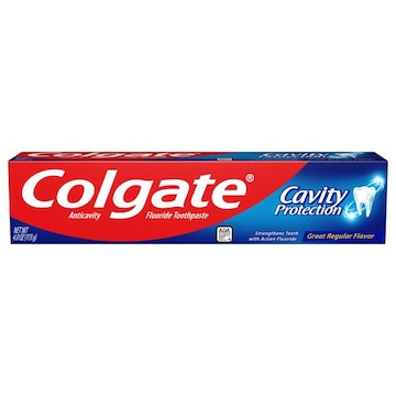 Colgate Cavity Protection Toothpaste with Fluoride, Great Regular Flavor