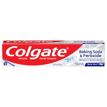 Colgate Baking Soda and Peroxide Whitening Toothpaste, Brisk Mint