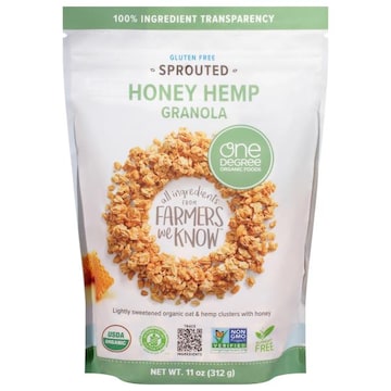 One Degree Organic Foods Gluten Free Sprouted Honey Hemp Granola