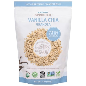One Degree Organic Foods Gluten Free Sprouted Vanilla Chia Granola