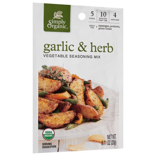 Simply Organic Vegetable Seasoning Mix, Garlic & Herb Publix Super