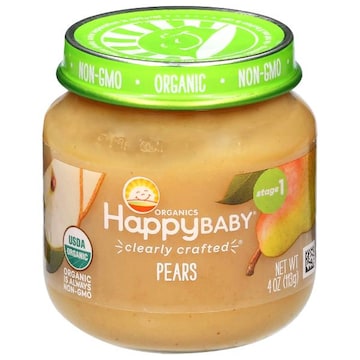 HappyBaby Organics Stage 1 Pears