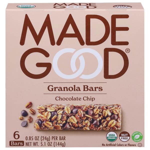 Made Good Granola Bars, Chocolate Chip Publix Super Markets