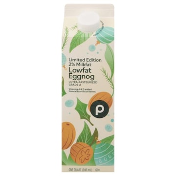 Publix Eggnog, Lowfat, 2% Milkfat