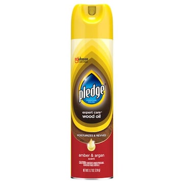 Pledge Expert Care Furniture Polish, Wood Oil, Amber & Argan Scent