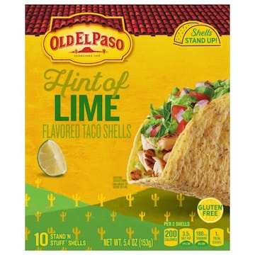 Old El Paso Stand 'N Stuff Hint of Lime Flavored Taco Shells