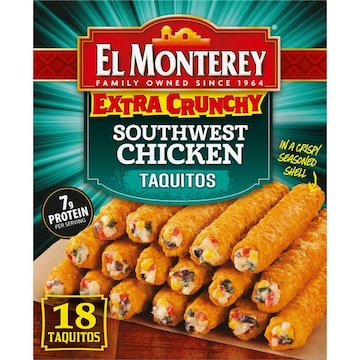 El Monterey Taquitos, Southwest Chicken, Extra Crunchy
