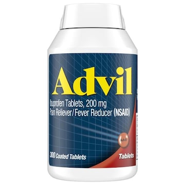 ADVIL Pain Reliever and Fever Reducer, Ibuprofen 200mg for Pain Relief
