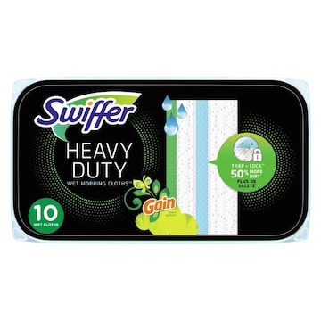 Swiffer Sweeper Sweep + Mop, Dry Pads Refill, Floor Cleaner, Gain, 10ct